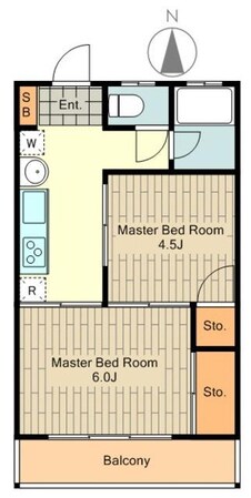 メゾンヴェールの物件間取画像